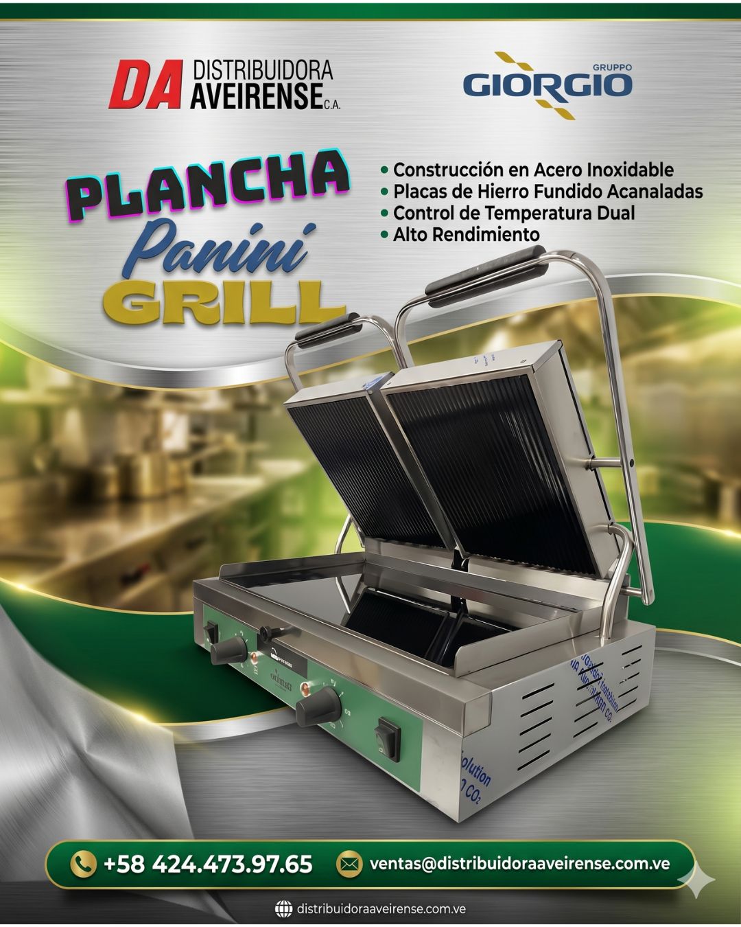 🚀 Distribuidora Aveirense (Plancha Panini Grill) 🚀