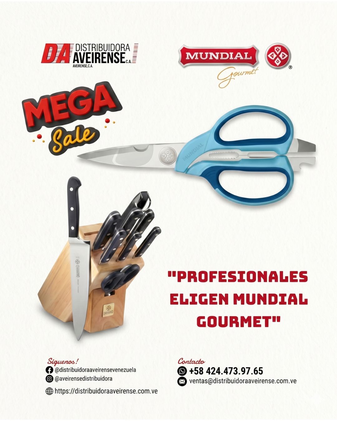 🚨 Cuchillos y Tijeras Mundial Gourmet: ¡Crea como un Chef Profesional! 🔪