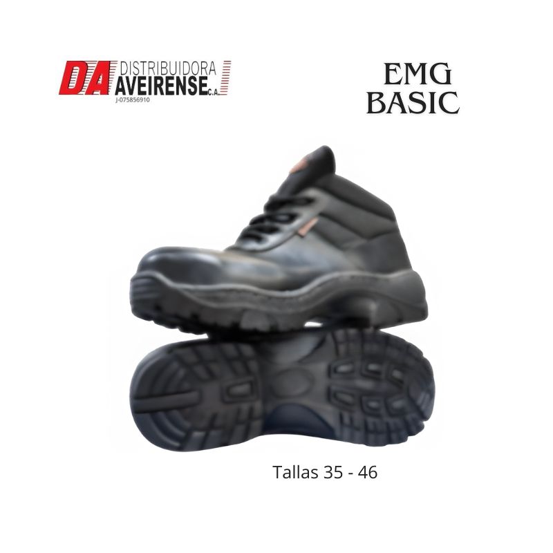 Botas de Seguridad EMG BASIC Talla 35. Carnaza Planchada 