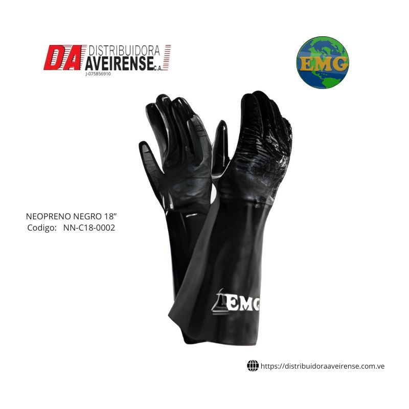 Guante NEOPRENO NEGRO 18”