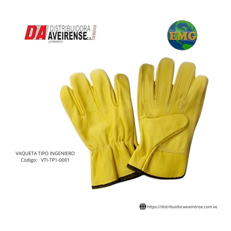 Guante VAQUETA TIPO INGENIERO.