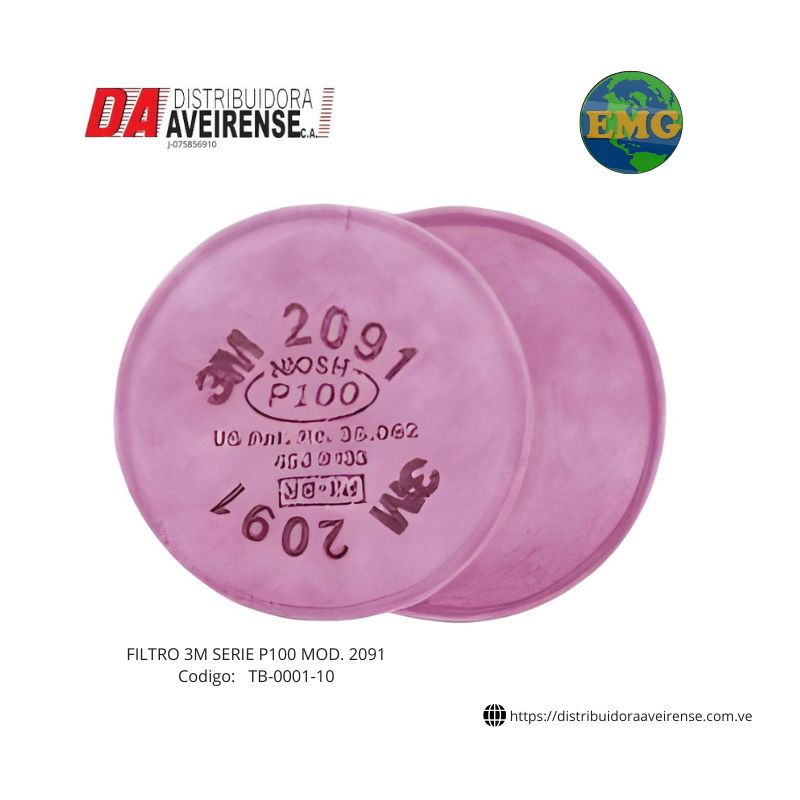 FILTRO 3M SERIE P100 MOD. 2091.