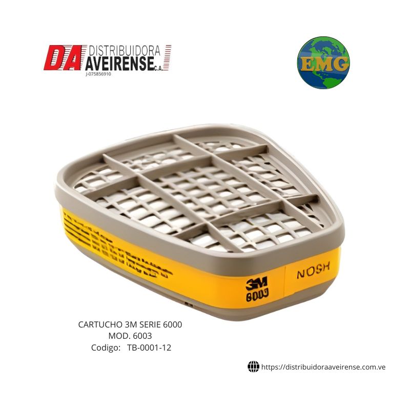 CARTUCHO 3M SERIE 6000 MOD. 6003.