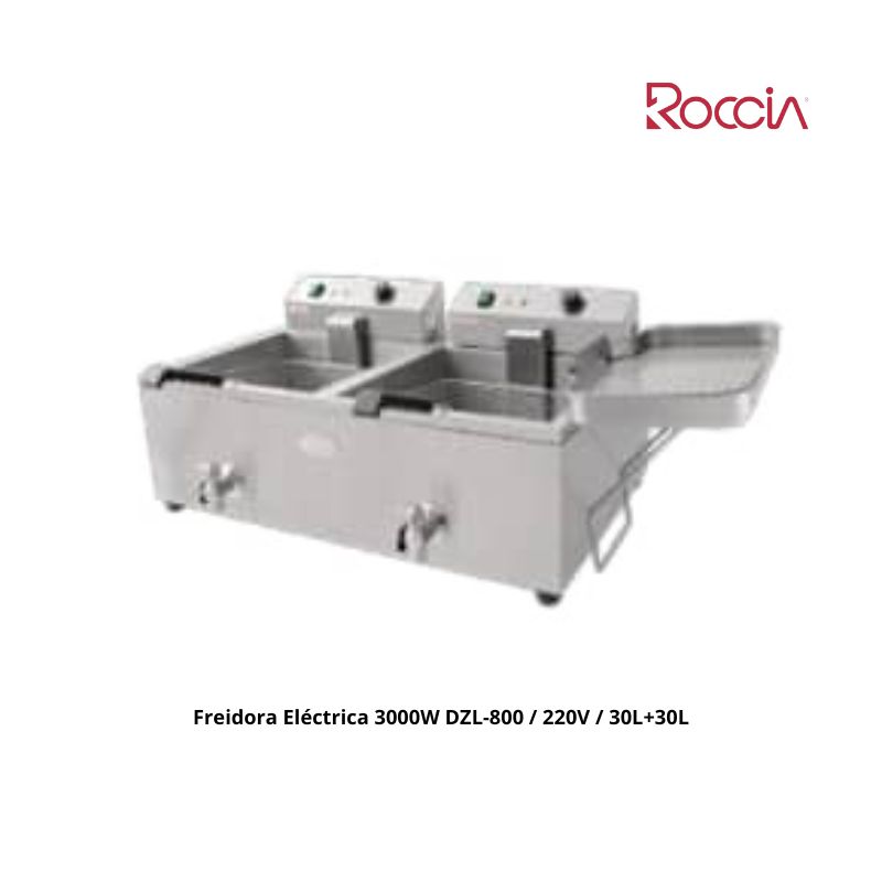 Freidora Eléctrica 3000W  DZL-800 / 220V / 30L+30L