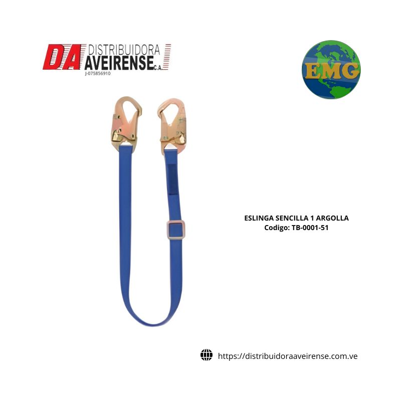 ESLINGA SENCILLA 1 ARGOLLA. Certificado, serie proficional