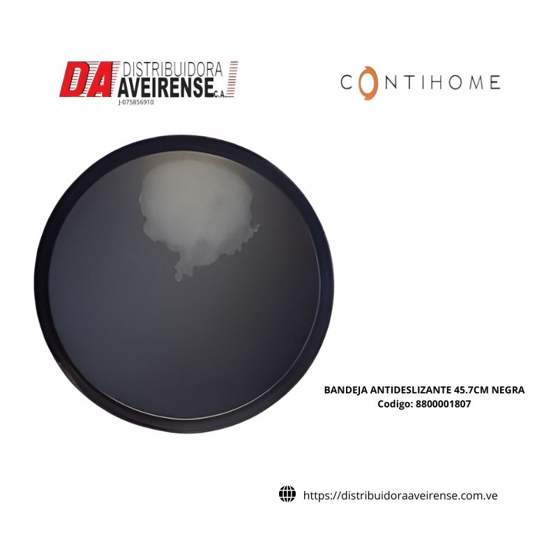 BANDEJA ANTIDESLIZANTE 45.7CM NEGRA CHPBA-1802BK