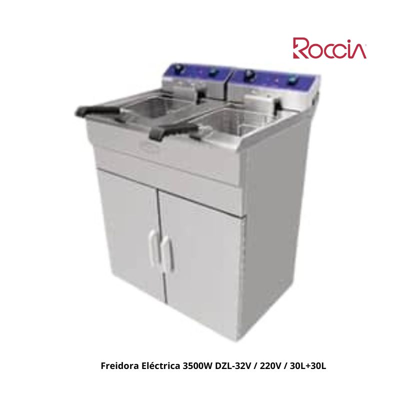 Freidora Eléctrica 3500W  DZL-32V / 220V / 30L+30L
