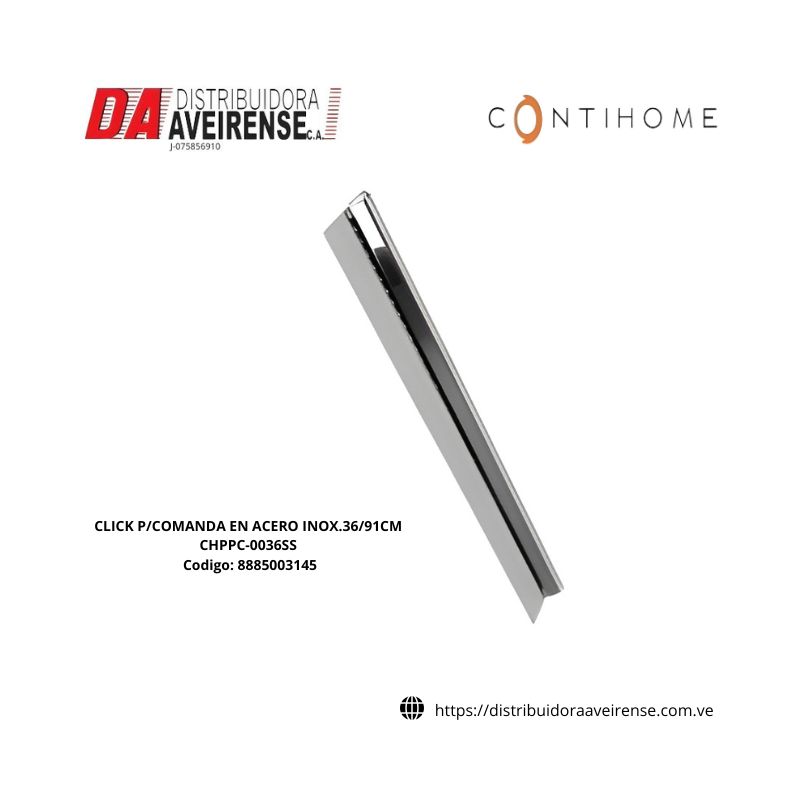 CLICK P/COMANDA EN ACERO INOX.36/91CM CHPPC-0036SS.