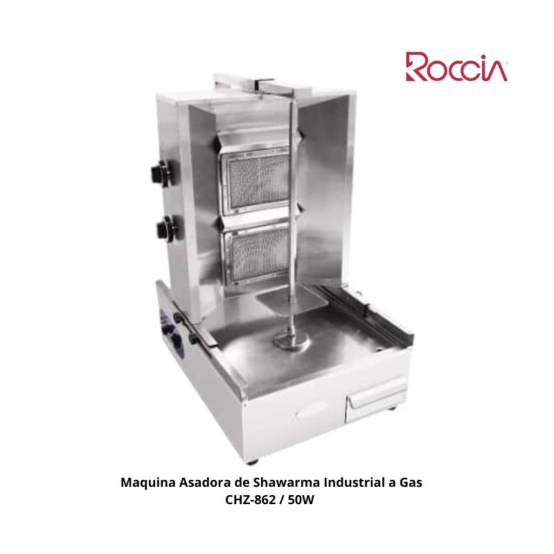 Maquina Asadora de  Shawarma Industrial a Gas  CHZ-862 / 50W