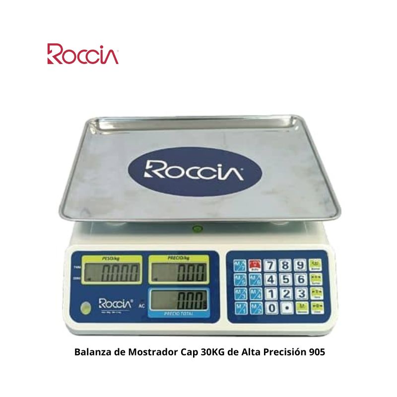 Balanza de Mostrador Cap 30KG de Alta Precisión 905