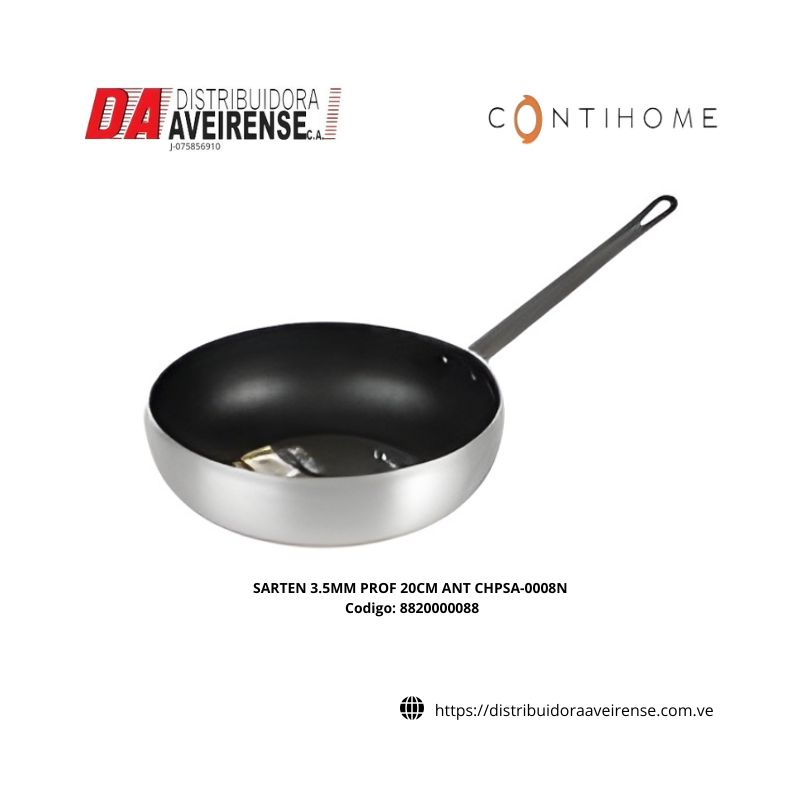 SARTEN 3.5MM PROF 20CM ANT CHPSA-0008N.