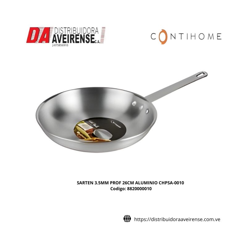 SARTEN 3.5MM PROF 26CM ALUMINIO CHPSA-0010.