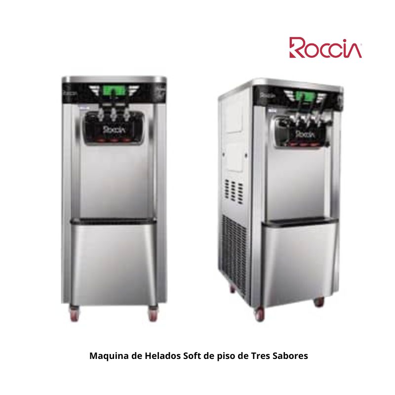  Maquina de Helados Soft de piso  de Tres Sabores
