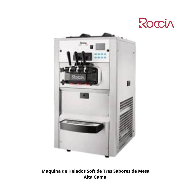  Maquina de Helados Soft de Tres Sabores  de Mesa Alta Gama
