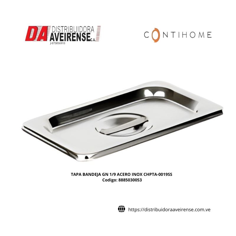 TAPA BANDEJA GN 1/9 ACERO INOX CHPTA-0019SS.