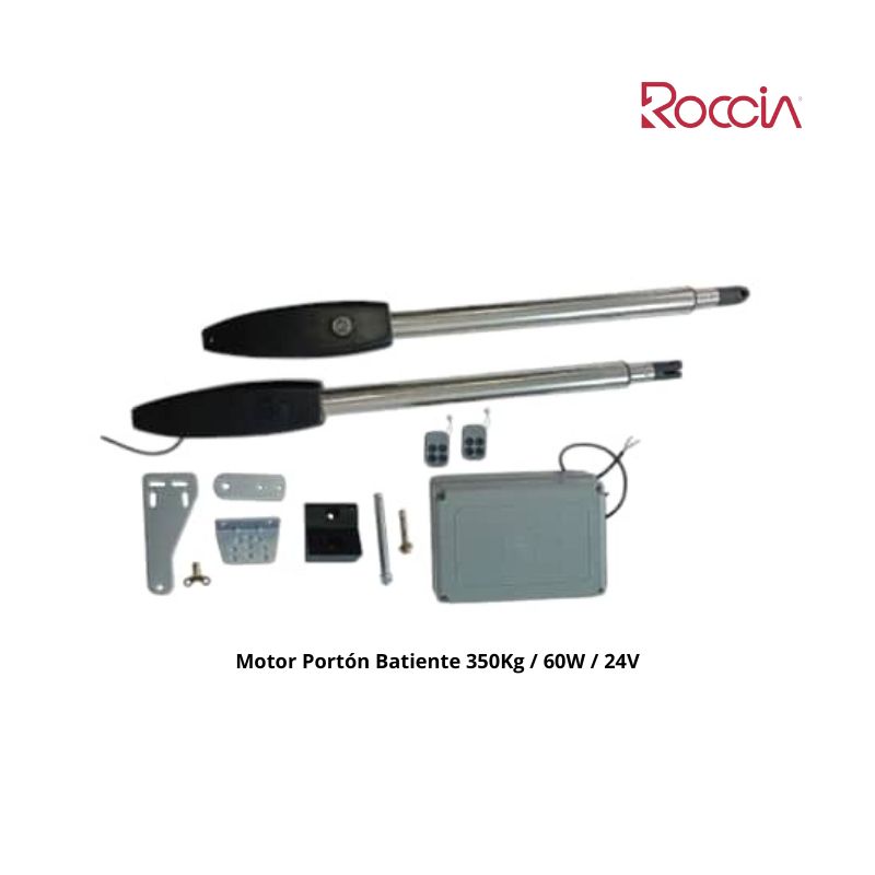  Motor Portón Batiente 350Kg / 60W / 24V
