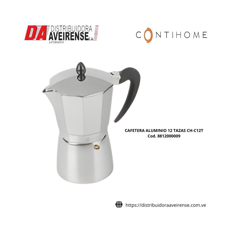 CAFETERA ALUMINIO 12 TAZAS CH-C12T.