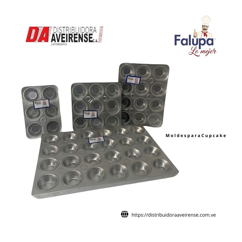 M o l d e s  p a r a  C u p c a k e P O N Q U E C I T O S. 200gr. 9 Cavidades 280x280