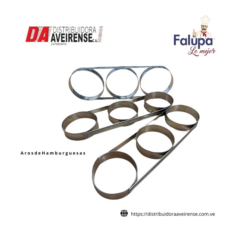 Bandeja A r o s d e H a m b u r g u e s a s A C E R O I N O X I D A B L E 12x3x3cm.