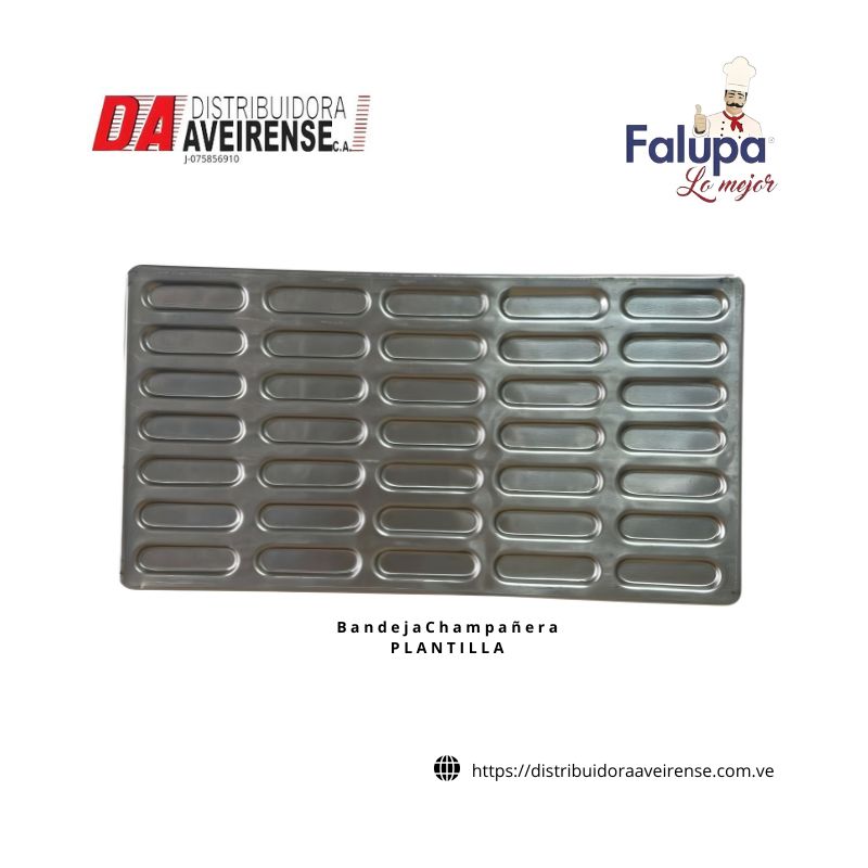 Bandeja Champañera Plantilla 64x36cm.