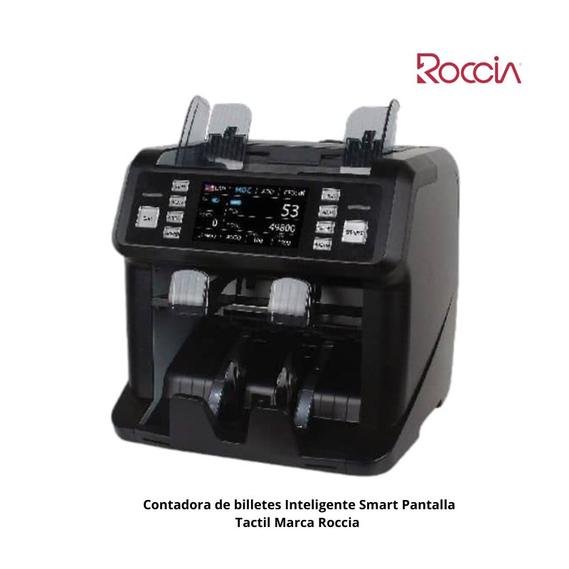 Contadora de billetes Inteligente Smart Pantalla  Tactil Marca Roccia