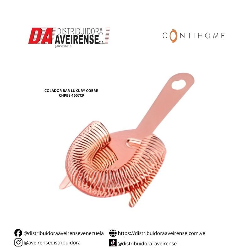 COLADOR BAR LUXURY COBRE CHPBS-1607CP.