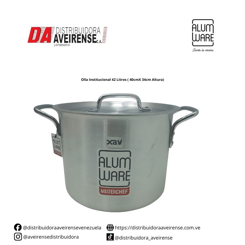 Olla Institucional 42 Litros ( 40cmX 34cm Altura)