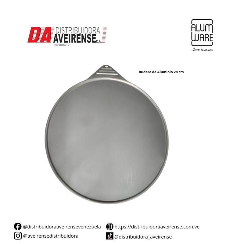 Budare de Aluminio 28 cm.