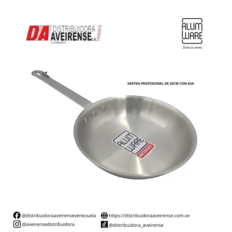 SARTEN PROFESIONAL DE 35CM CON ASA.