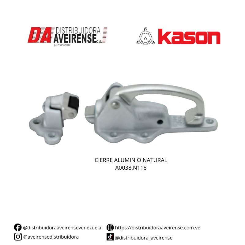 CIERRE ALUMINIO NATURAL A0038.N118.