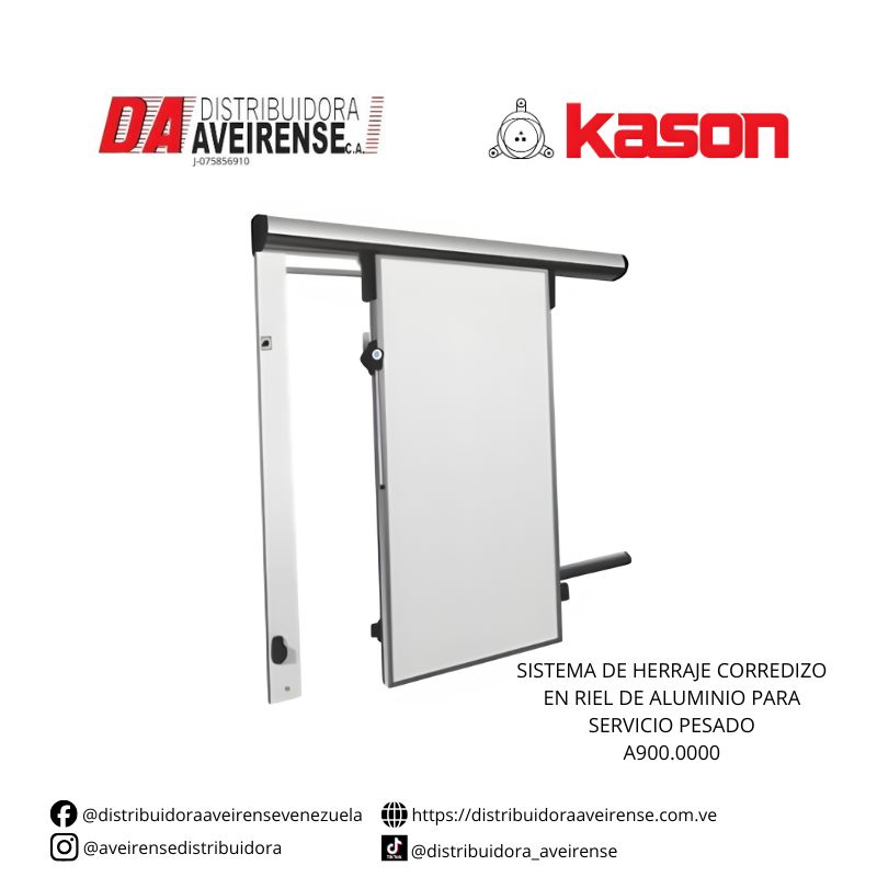 SISTEMA DE HERRAJE CORREDIZO EN RIEL DE ALUMINIO PARA SERVICIO PESADO.