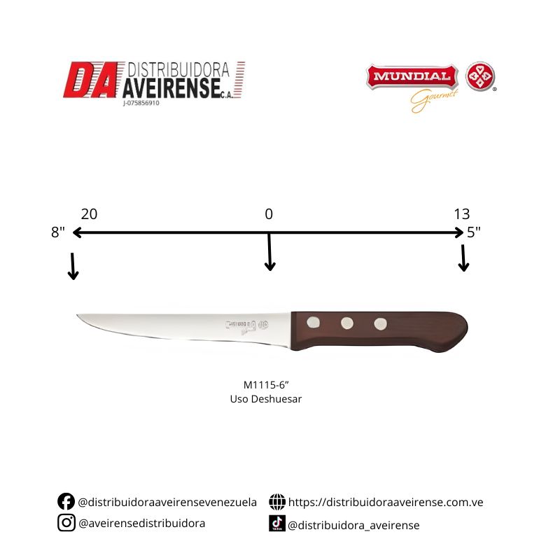 Cuchillo para deshuesar modelo M1115-6