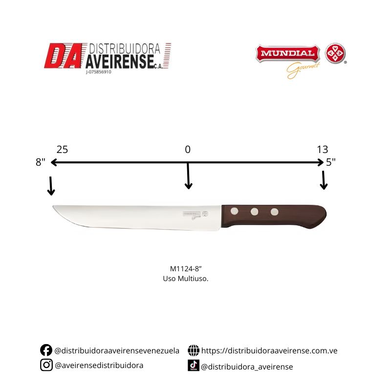 Cuchillo Multiuso Modelo M1124-8