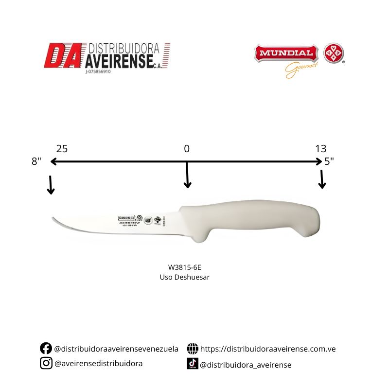 Cuchillo para deshuesar Modelo W3815-6E.