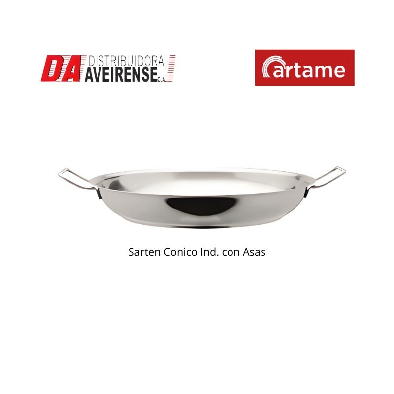 Paellera Conica Ind. con Asas 20x3.7.