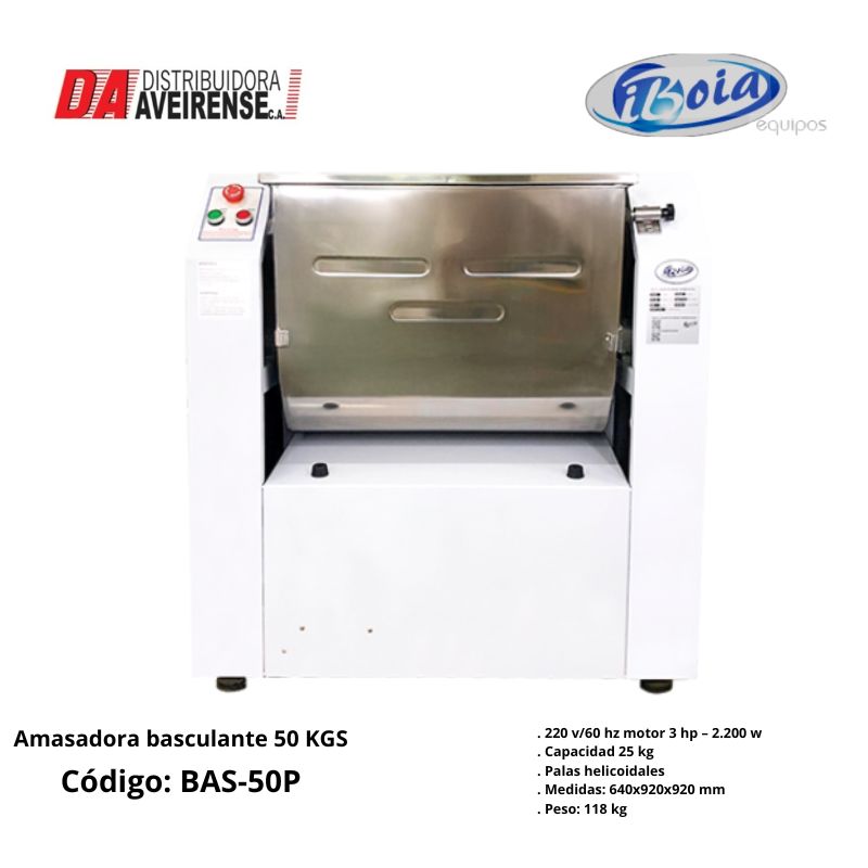 Amasadora basculante 50 KGS