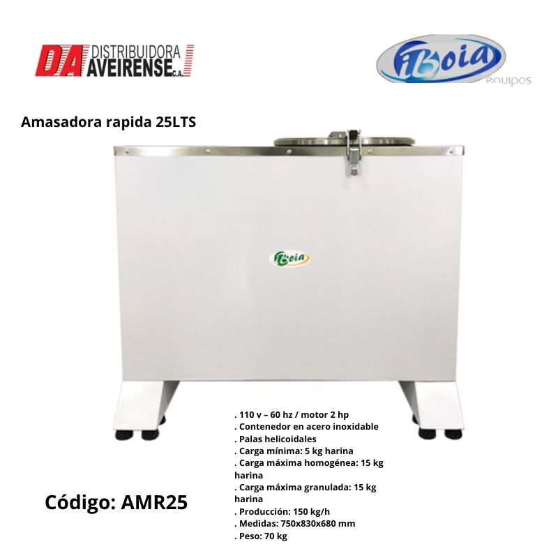 Amasadora basculante 25 KGS