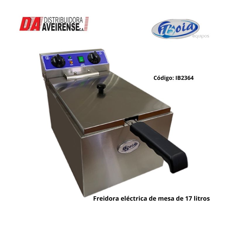 Freidora eléctrica de mesa de 17 litros