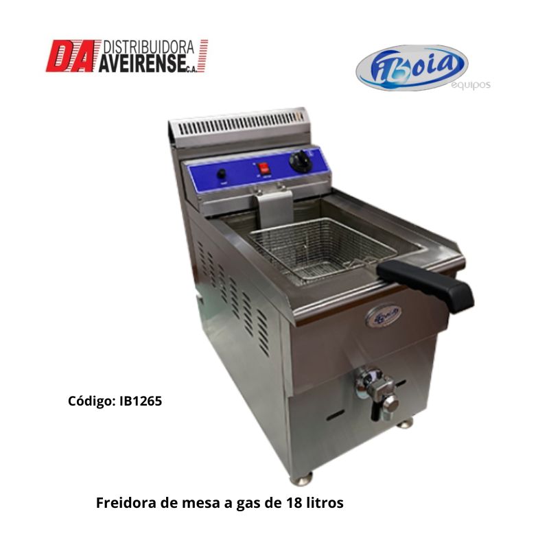 Freidora de mesa a gas de 18 litros