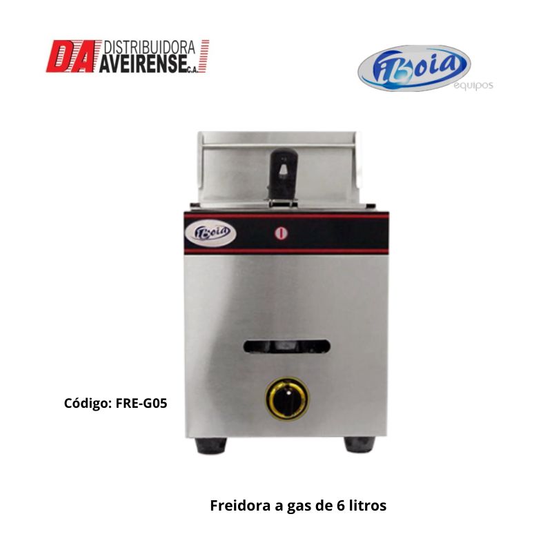 Freidora a gas de 6 litros