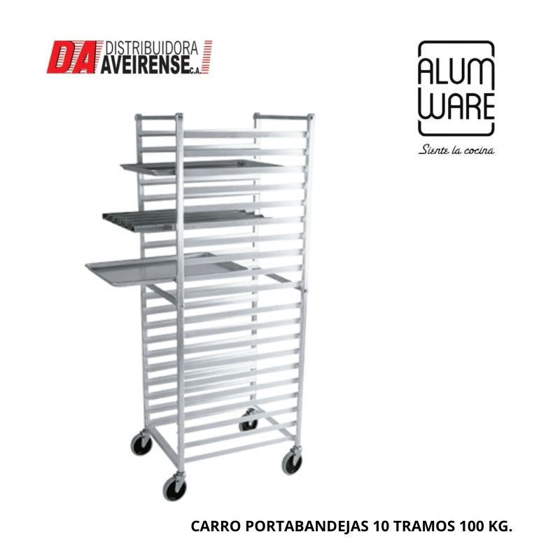 CARRO PORTABANDEJAS 10 TRAMOS 100 kg