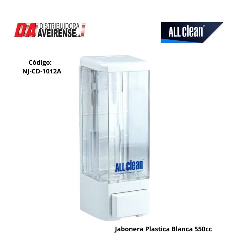 Jabonera Plastica Blanca de 550cc