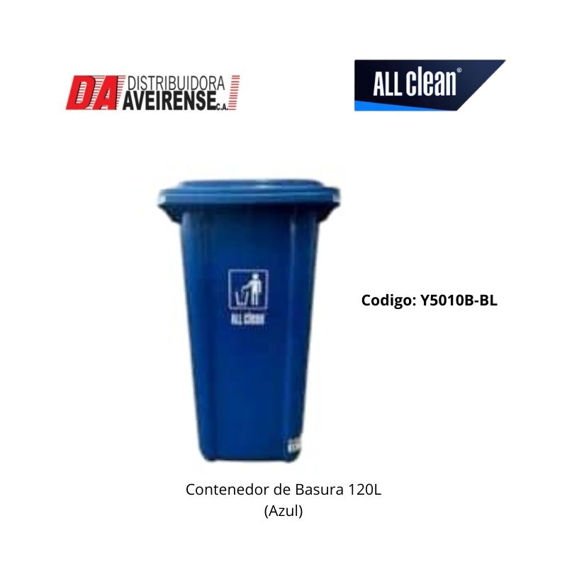 Contenedor de Basura 120L (Azul).