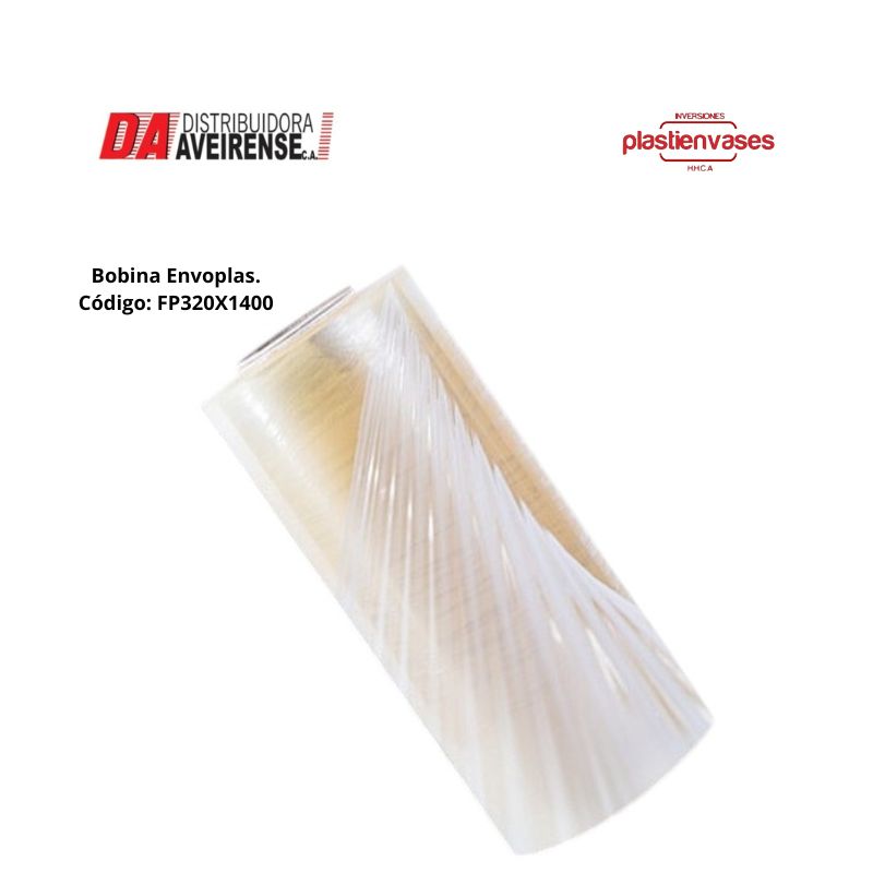 Bobina Envoplas 320x1400mtr.12 micras , grado alimenticio