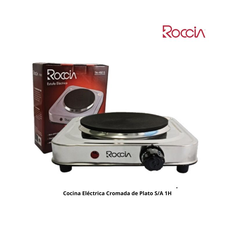 Cocina Eléctrica Cromada de Plato S/A 1H