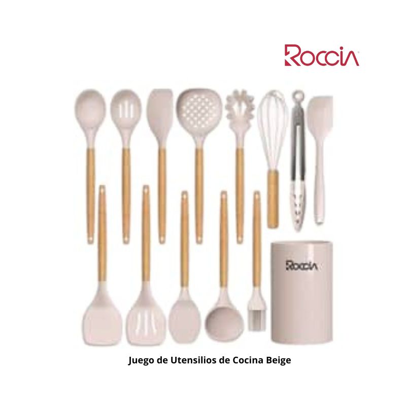 Juego de Utensilios  de Cocina Beige
